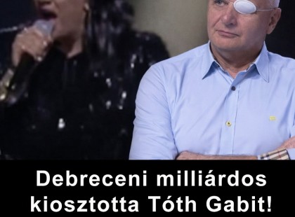 Debreceni milliárdosebreceni milliárdos kiosztotta Tóth Gabit, néhány óra alatt tízezrek lájkolták amit mondott.
Cikk a hozzászólásoknál olvasható!