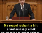 Ma reggel robbant a hír: a köztársasági elnök bejelentése mindent átírhat