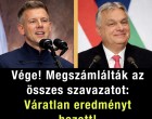 Vége! Megszámlálták az összes szavazatot, váratlan eredményt hozott