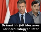 Drámai hír jött Mészáros Lőrincről !Magyar Péter jelentette be