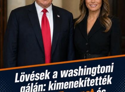Lövések a washingtoni gálán: kimenekítették Donald Trumpot és Melania Trumpot