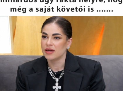 Gáspár Evelint az ismert milliárdos úgy rakta helyre, hogy még a saját követői is döbbenten hallgattak el.
