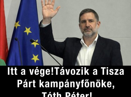 Távozik a Tisza Párt kampányfőnöke, Tóth Péter – búcsúzóul elárulta a győzelem titkos receptjét