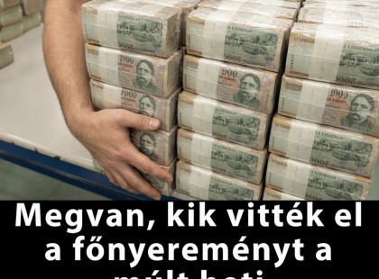 Megvan, kik vitték el a főnyereményt a múlt heti lottósorsolásokon