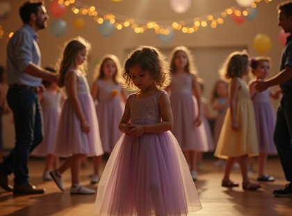 Amíg mások boldogan táncoltak, ő egyedül állt… aztán megjelent valaki