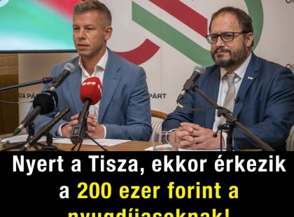 Nyert a Tisza, ekkor érkezhet a 200 ezer forint a nyugdíjasoknak