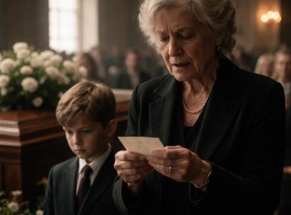 A férje temetésén kapott egy titkos cetlit – amit másnap megtudott, az teljesen felforgatta az életét