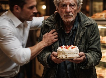 Hajléktalan férfi csak egy szelet tortát kért a beteg feleségének – amit ezután történt, arra senki sem számított