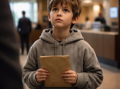 Lenézték a gyereket a bankban… aztán kiderült, mit rejt a boríték