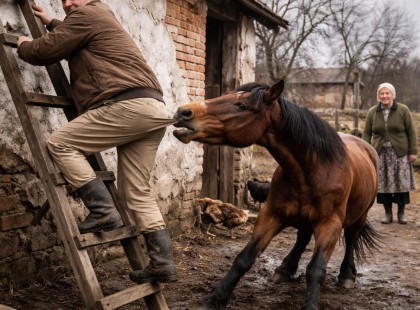 A létra, a ló és egy kínos incidens története