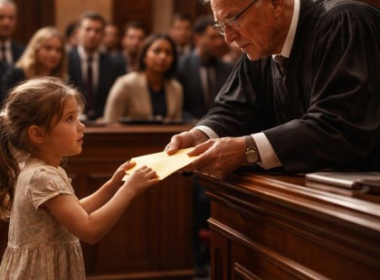 Egy rejtélyes boríték a tárgyaláson – amit a bíró talált benne, azonnal mindent megváltoztatott