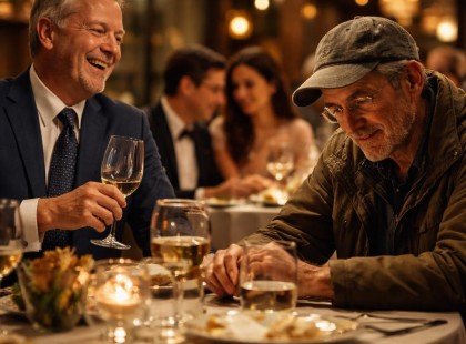 Kiröhögték az egyszerű apát az esküvőn… 10 másodperccel később mindenki szégyellte magát