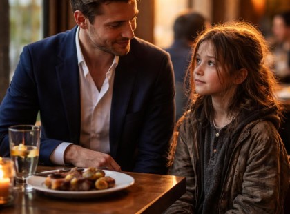 Egy elegáns étteremben történt, és senki nem volt felkészülve erre a pillanatra