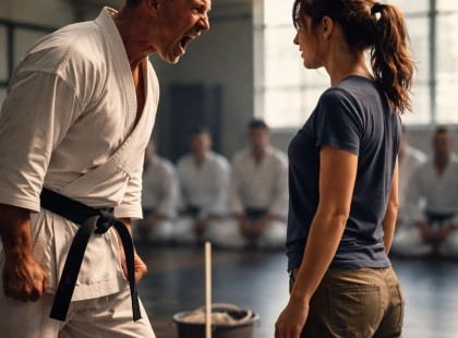 A fekete öv sem segített – a takarítónő pillanatok alatt legyőzte