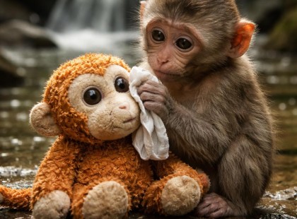 A kismajom, akit végül befogadtak – és a plüss, ami végig mellette maradt