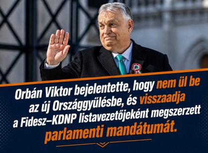 Egy korszak vége: Orbán Viktor visszaadta mandátumát, és nem ül be az új Parlamentbe