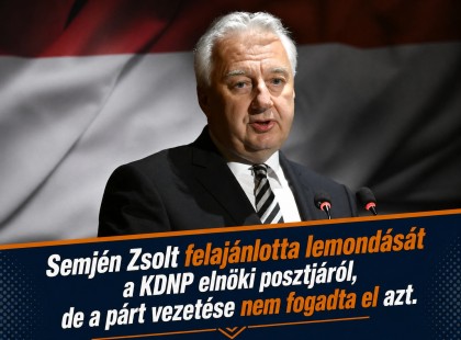 Beszámoló Semjén Zsolt politikai szerepéről és lemondási ügyéről