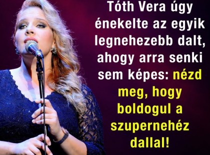 Tóth Vera varázslatos előadással tisztelgett Cserháti Zsuzsa emléke előtt