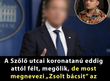 A Szőlő utcai koronatanú eddig attól félt, megölik, de most megnevezi „Zsolt bácsit” az ügyészségen