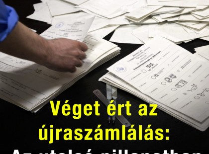 Véget ért az újraszámlálás: az utolsó pillanatban jött a meglepetés