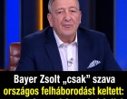 Bayer Zsolt „csak” szava mindent elárul a kegyelmi ügy erkölcsi mélységéről