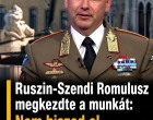 Ruszin-Szendi Romulusz megkezdte a munkát: Nem hiszed el mi az első döntése!