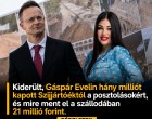 Kiderült, Gáspár Evelin hány milliót kapott Szijjártóéktól a posztolásokért, és mire ment el a szállodában 21 millió forint.👇𝐂𝐢𝐤𝐤 𝐚 𝐡𝐨𝐳𝐳𝐚́𝐬𝐳𝐨́𝐥𝐚́𝐬𝐨𝐤𝐧𝐚́𝐥!