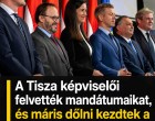 A Tisza képviselői felvették mandátumaikat, és máris dőlni kezdtek a dominók