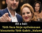 Tóth Vera férje nyilvánosan kiosztotta Tóth Gabit: