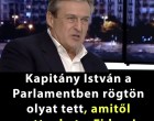 Kapitány István a Parlamentben rögtön olyat tett, amitől retteghet a Fidesz