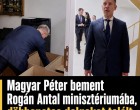 Magyar Péter bement Rogán minisztériumába, lesokkolta amit ott talát