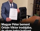 Magyar Péter bement Orbán Viktor irodájába, és olyan iratra bukkant az asztalon, amely nem maradt következmények nélkül
