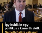 Így bukik le egy politikus a kamerák előtt. Németh Balázs válaszait egy tesbeszédelemző kielemezte !