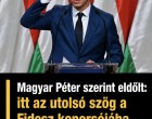 Magyar Péter szerint eldőlt: itt az utolsó szög a Fidesz koporsójába, ezzel vége