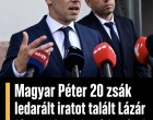 Magyar Péter 20 zsák ledarált iratot talált Lázár János volt minisztériumának épületében