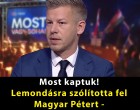 Lemondásra szólították fel Magyar Pétert