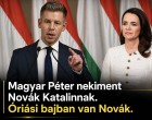 Magyar Péter nekiment Novák Katalinnak. Óriási bajban van Novák.