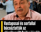 Vastapssal és sorfallal búcsúztatták az elérzékenyült Gajdos Lászlót a Nyíregyházi Állatpark dolgozói