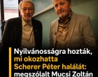 Kiderült, mi okozhatta Scherer Péter halálát: megszólalt Mucsi Zoltán