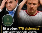Itt a vége: 776 diplomata útlevelet vonnak vissza, Dzsudzsák és Mága Zoltán is bukta!!