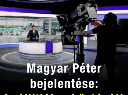 Magyar Péter bejelentése: Leállítják a köztévét