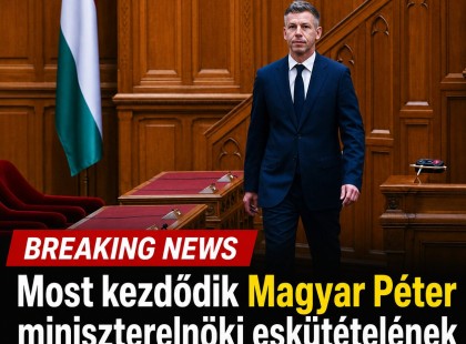ÉLŐ: Magyar Péter miniszterelnöki eskütétele a Parlamentben