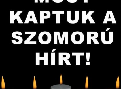 1 perce érkezett! Gyászba borult az ország – Szörnyű hírt kaptunk ma reggelre – nagy név távozott közülünk! ????? ? ?????́???́??́?????́?!