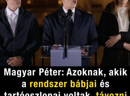 Magyar Péter nagyon kemény üzenetet küldött a régi rendszernek: távozásra szólította fel az állami vezetőket