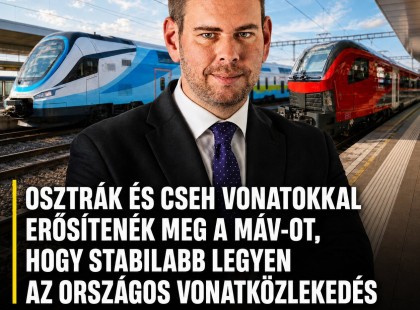 Osztrák és cseh vonatokkal erősítenék meg a MÁV-ot, hogy stabilabb legyen az országos vonatközlekedés