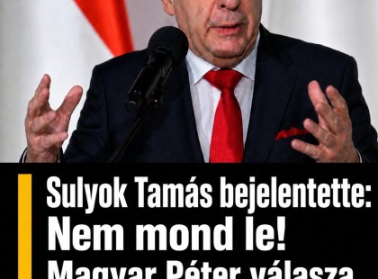 Sulyok Tamás bejelentette: Nem mondd le! Magyar Péter válasza mindent borított.