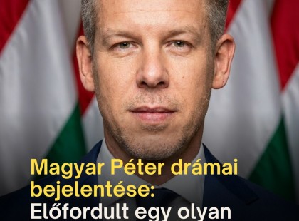Magyar Péter bejelentése: Előfordult egy olyan dolog, aminek nem szabadott volna