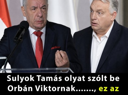 Sulyok Tamás olyat szólt be Orbán Viktornak......., ez az eddigi legkeményebb kritika ! ? ???? ? ?????́???́??́????