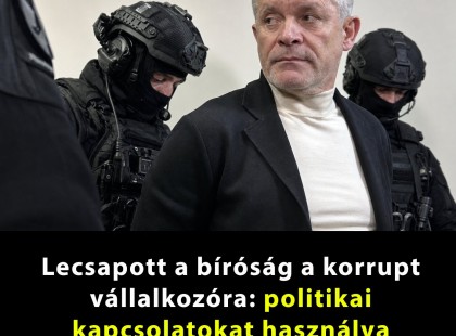 Lecsapott a bíróság a korrupt vállalkozóra: politikai kapcsolatokat használva fosztotta ki az államot
