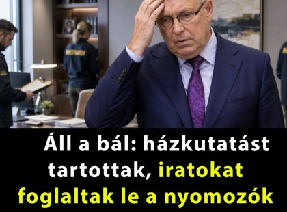 Áll a bál : házkutatást tartottak, iratokat foglaltak le a nyomozók a Matolcsy-ügyben